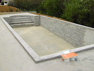 Création piscine béton à Guéret